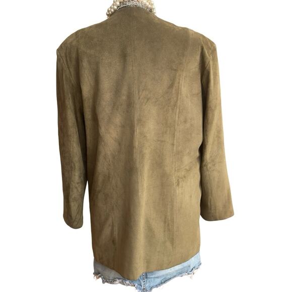 VTG - VINTAGE  ECHTES LEDER women's echtes leder suede WESTERN jacket SIZE 38 - Picture 3 of 15